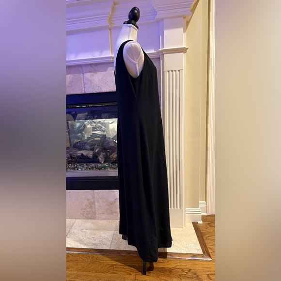 Elegant Black Sleeveless Long Evening Dress Size 10 - Picture 5 of 8
